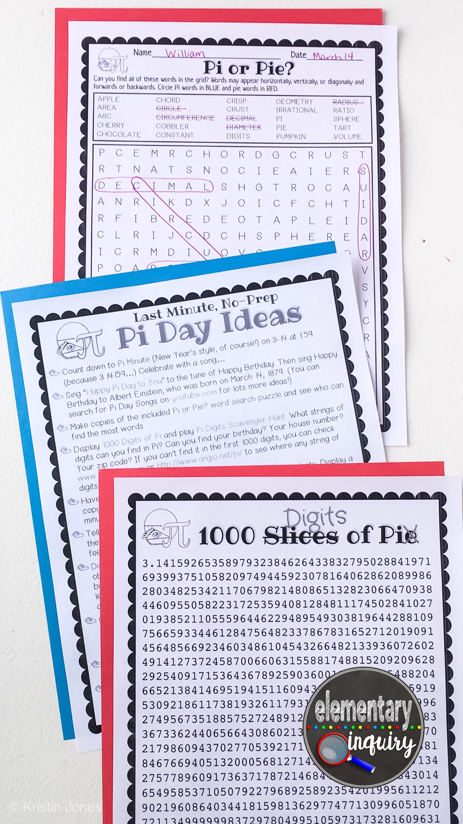 Free Pi Day Classroom Ideas