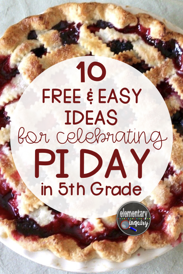 Free Pi Day Activities for the 5th Grade Classroom