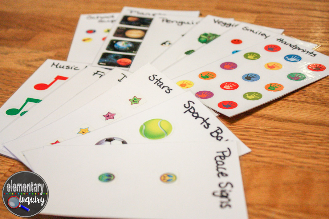 sticker categories for partner picture cards